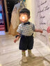丹鳥王小男童西裝夏寶寶1周歲宴禮服抓周衣服嬰幼西服2兒童生日紳士套裝 藍(lán)色格子短袖套裝 110 碼 曬單實(shí)拍圖