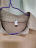 皮爾卡丹（pierre cardin）高檔輕奢刺繡假兩件針織衫男士外套秋冬加絨加厚條紋襯衫領毛衣男 卡其色【常規(guī)款】  XL 碼【建議135-150斤】 曬單實拍圖