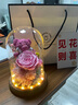 兜市精選生日禮物女送女朋友老婆永生玫瑰花干花禮盒創(chuàng)意走心禮品 默默相伴（精美禮盒禮袋+賀卡） 曬單實拍圖