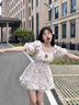 格邏恩（GELUOEN）初戀碎花連衣裙子夏天女裝2024收腰顯瘦小清新在逃公主風(fēng)蓬蓬短裙 圖片色 均碼（可備注碼數(shù)） 曬單實(shí)拍圖