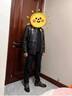 恒源祥2025款海寧綿羊皮真皮皮衣男翻領(lǐng)修身短款帥氣韓版皮夾克薄款外套 黑色 XL 175(120-135斤內 曬單實(shí)拍圖
