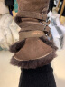 AU&MU澳洲雪地靴女冬季羊皮毛一体中筒男女靴保暖加绒防滑大码户外棉鞋 N310巧克力色 36 U5 实拍图