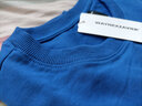 韋恩澤維爾 WAYNEXZAVIER大碼藍色五分袖T恤男加肥加大夏胖子寬松半袖棉上衣7816 克萊因藍 2XL（190-210斤） 曬單實(shí)拍圖