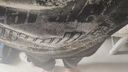 BJHG【901復古】不計后果秋季字母刺繡做舊長袖T恤男潮寬松內搭上衣女 炭黑色 2XL 曬單實拍圖