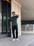 謙集（QIANJI） 美式街頭潮流夏季短袖t恤男士潮牌襯衫男寬松上衣 黑色 L 120-140斤 曬單實(shí)拍圖