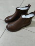 百丽柔软法式切尔西靴女商场同款羊皮通勤短靴加绒A2V1DDD3 棕色-单里 37 实拍图