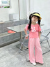mlgt kids童裝女童牛仔套裝春秋季新款洋氣女孩休閑花朵衣服兒童外套 粉色套裝 【夏裝】（不含帽子. 90 cm 【建議身高85cm左右】 曬單實(shí)拍圖