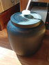 【閃電發(fā)貨】建水紫陶水缸  云南大號茶缸水缸陶瓷家用儲米缸 牡丹水缸 20升 家用桶裝水一桶 曬單實(shí)拍圖