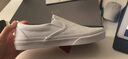 萬(wàn)斯（VANS）運動(dòng)板鞋男女鞋一腳蹬休閑鞋經(jīng)典懶人鞋時(shí)尚棋盤(pán)格情侶鞋春秋透氣 White/White白色 38 碼/B6/W7.5 曬單實(shí)拍圖