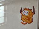 威曼斯车贴划痕遮挡遮盖创意猫咪个性车身防水防晒电动摩托搞笑汽车贴纸 抓痕猫咪3件套中号 实拍图