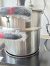 越梁記316不銹鋼湯鍋無(wú)涂層家用雙層蒸籠籠屜多用蒸煮鍋電磁爐燃氣適用 【316不銹鋼】湯鍋+蒸格 24cm 6L 曬單實(shí)拍圖