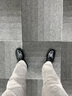 卡帝樂鱷魚（CARTELO）頭層牛皮英倫大頭男鞋商務(wù)休閑男士皮鞋厚底增高鞋男9726黑色 42 曬單實拍圖