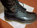 井邁【牛皮】馬丁靴男高幫英倫風(fēng)黑色工裝中幫皮靴秋冬季加絨機車(chē)靴子 黑色高幫【四季款】 40 曬單實(shí)拍圖