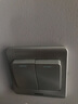 西門子（SIEMENS） 西門子開關(guān)插座面板遠(yuǎn)景系列彩銀二開單控開關(guān)雙開單控帶熒光 曬單實(shí)拍圖