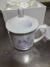 華光國瓷 簡(jiǎn)約骨瓷茶杯帶蓋 辦公室家用情侶水杯 繡球花語(yǔ) 繡球花語(yǔ) 1個(gè) 320ml 曬單實(shí)拍圖