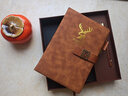 法拉蒙 A5筆記本本子商務(wù)禮盒裝加厚工作會(huì )議辦公記事本U盤(pán)禮品套裝企業(yè)定制 A5棕色-U型扣（筆+U盤(pán)禮盒裝） 曬單實(shí)拍圖