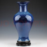 焕迪松 景德镇陶瓷器 创意窑变艺术蓝色星空花瓶 赏瓶 现代时尚家居摆设 鱼尾瓶带底座 实拍图