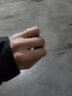 中鑫珠寶 黃金情侶對戒男女款999足金卡家戒指素圈寬版時(shí)尚個性金戒指 4.5克（15圈號） 曬單實(shí)拍圖