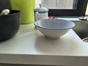 美濃燒（Mino Yaki）面碗家用2022新款 青花瓷日式斗笠面碗7.0英寸好看的碗商用沙拉碗 7.0英寸斗笠面碗-春櫻秋葉 曬單實拍圖