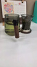 憶壺茶（YIHUTEA）茶杯玻璃綠茶泡茶杯男士家用加厚耐高溫茶水分離帶把手茶道水杯子 【水中見(jiàn)山峰】青純山底杯500ml 曬單實(shí)拍圖