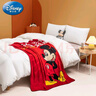 迪士尼（Disney）奇奇蒂蒂兒童單層小毛毯法蘭絨嬰兒空調(diào)毯子寶寶毯午睡毯 紅色米奇云毯 100*140 曬單實拍圖