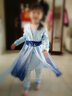 依百購2020歐美冰雪奇緣2衣服艾莎公主裙女童冰雪外套套裝愛(ài)莎連衣裙 冰雪2連衣裙+打底褲+外套三件套 120碼 曬單實(shí)拍圖