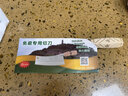 街頭老梅薄刀手工鍛打老式鐵刀天臺(tái)街頭老梅薄刀菜刀家用切菜切肉錳鋼切片刀 9公分方柄 曬單實(shí)拍圖