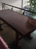 鼓歌實(shí)木大板泡茶桌奧坎大板桌原木辦公室家具臺大板茶桌椅組合 200-80-8單桌 曬單實(shí)拍圖