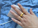 六福珠寶足金萬(wàn)福金安黃金戒指男戒活口戒 計價(jià) GDGTBR0015 9.30克(含工費315元) 曬單實(shí)拍圖