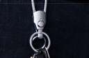 中邦中邦鑰匙扣男士腰掛創(chuàng  )意簡(jiǎn)約汽車(chē)鑰匙掛件鎖匙扣鑰匙圈情侶匙鏈環(huán) 098黑鎳 曬單實(shí)拍圖
