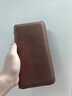 勞斯名爵輕奢品牌2022新款手工男士真皮手拿包復古拉鏈長(cháng)款錢(qián)包大容量瘋馬牛皮手抓包多卡位手包簡(jiǎn)約休閑 深棕色 11*4*21CM 曬單實(shí)拍圖