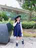 NICKYBABY女童jk套裝兒童夏季學(xué)院風(fēng)裙子馬甲連衣裙女孩大童演出服夏裝 3669白色+4128深藍色+不含鞋 120 曬單實拍圖