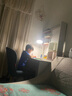 木匠印記電腦桌書桌書架組合一體簡易家用臥室簡約電腦桌學(xué)生寫字床頭桌子 【加高款】暖白色100cm 曬單實(shí)拍圖