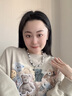 QMXD反光人造珍珠拼接十字架小眾鎖骨鏈項鏈男歐美嘻哈風(fēng)女毛衣鏈禮物 曬單實拍圖