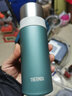 膳魔師（THERMOS）2023新款日本膳魔師不銹鋼真空保溫保冷杯FFM350男女士子彈頭水杯 銀綠色 國際版 350ml 曬單實(shí)拍圖