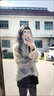 予瑾感軟糯圓領(lǐng)流蘇毛衣女小眾設(shè)計(jì)感秋冬外穿設(shè)計(jì)感短款針織上衣 杏色 M 曬單實(shí)拍圖