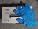星宇奮斗者一次性丁腈手套加厚耐用廚房餐飲家務(wù)清潔防水美容手套 FD450藍色 100只/盒 M 曬單實(shí)拍圖