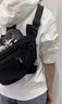 回力斜挎包男大容量休閑輕便單肩包國潮街頭小挎包港風(fēng)胸包運動(dòng)腰包女 黑色 曬單實(shí)拍圖