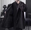 洛科馳秋冬三件套男裝痞帥搭配輕熟風(fēng)中長(cháng)款毛呢大衣外套高級感男士套裝 【三件套】外套黑+高領(lǐng)毛衣黑+加絨小西褲 XL 曬單實(shí)拍圖