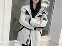 莫代爾工裝外套女2025春秋冬季新款夾棉加厚沖鋒上衣初高中學(xué)生寬松夾克 杏色 M 95-115斤 曬單實(shí)拍圖