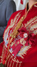 泰勒馬?。═AILEMARTIN） 絲絨秀禾服新娘2025新款中式婚服結(jié)婚禮服古裝敬酒服小個子可穿 雙鳳戲珠雙袖 M 曬單實拍圖