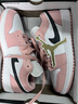 耐克（NIKE）【潮】Air Jordan aj1 Low女鞋板鞋低幫透氣休閑運動(dòng)耐磨籃球鞋 553560-800（北極粉） gs 款 38 曬單實(shí)拍圖