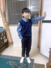 G.DUCKKIDS男童套裝春裝2023新款3-14歲中大童男孩學院風襯衫馬甲褲子三件套 曬單實拍圖