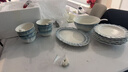 廚遞碗具套裝家用餐具整套送禮碗碟碗盤(pán)餐具 云澗藍漪26件【禮盒】 曬單實(shí)拍圖