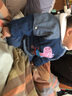 優(yōu)貝祥男女寶寶秋冬長(cháng)袖牛仔罩衣嬰兒童反穿衣吃飯衣畫(huà)畫(huà)衣倒褂衣外穿衣 牛仔雙鹿款 90碼【1-2歲】 曬單實(shí)拍圖