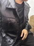 恒源祥2025新款皮衣海寧真皮皮衣男綿羊皮機(jī)車獵裝真皮夾克翻領(lǐng)短款外套 黑色 175/XL 曬單實(shí)拍圖
