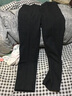 驍牧 格子西褲男青少年商務(wù)休閑西裝褲英倫修身垂感直通小腳正裝長(cháng)褲 深灰 34 曬單實(shí)拍圖