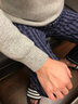 恒源祥男士加厚款羊毛衫基本款純色打底毛衣男新款羊毛衣100%羊毛爸爸裝 Y0185淺灰 加厚 L 170 曬單實拍圖