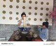 左西女童牛仔外套2023秋季女孩韓系簡(jiǎn)約百搭童裝上衣 牛仔色 140 曬單實(shí)拍圖