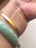 南洋黃金手鐲足金9999時(shí)尚CNC簡約金素圈手鐲女款 【20 克 】 曬單實(shí)拍圖